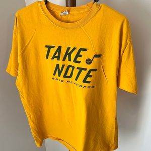 Utah Jazz 2018 Playoff Take Note Tee